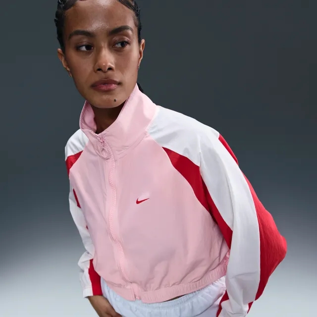 Nike Sportswear Women's Woven Jacket - Medium Soft Pink