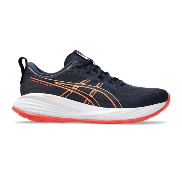 ASICS Gel-Cumulus 27 Neutral Running Shoe Men - Dark Blue, Coral