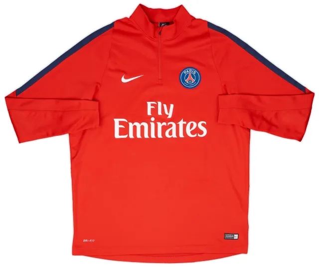 2016-17 Paris Saint-Germain Nike 1/4 Zip Drill Top - 8/10 - (XL)