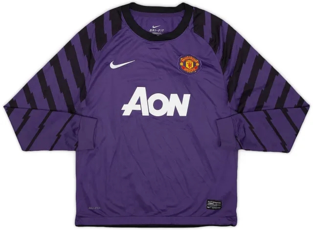 Nike 2010-11 Manchester United Yellow GK Shirt - 8/10 - (M.Boys)