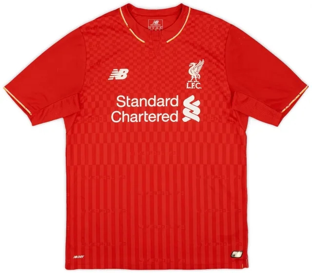 NewBalance 2015-16 Liverpool Home Shirt - 6/10 - (XL.Boys)