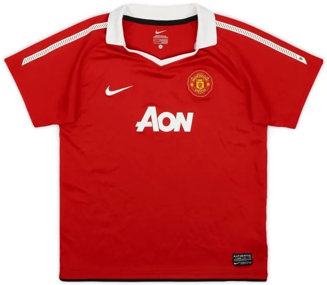 Nike 2010-11 Manchester United Home Shirt - 9/10 - (6-7 Years)