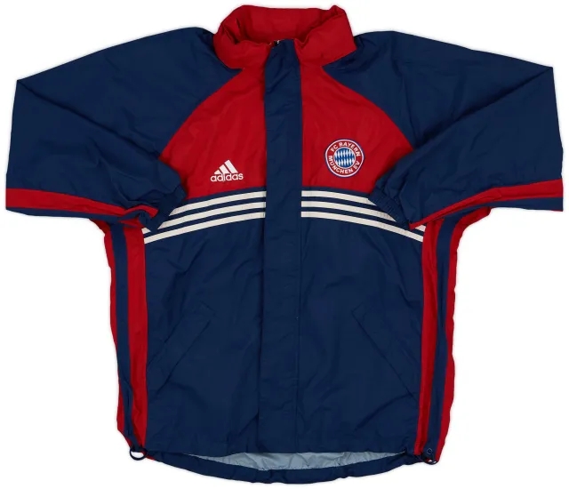 1998-00 Bayern Munich adidas Hooded Rain Jacket - 8/10 - (L)
