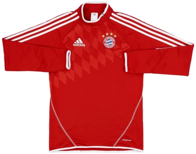 2013-14 Bayern Munich adidas 1/4 Zip Training Top - 9/10 - (S)