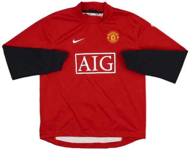 2009-10 Manchester United Nike Training Top - 8/10 - (L)