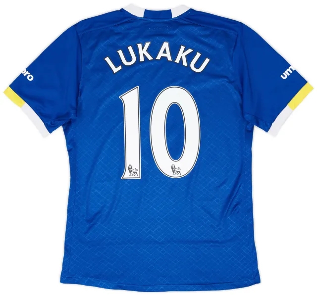 Umbro 2016-17 Everton Home Shirt Lukaku #10 - 8/10 - (S)