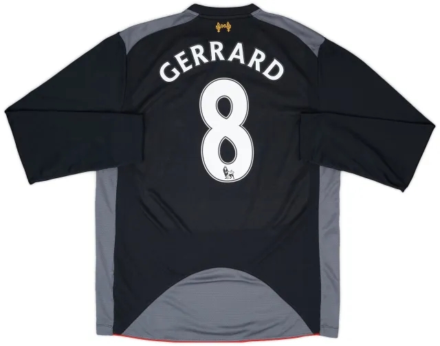 2012-13 Liverpool Away L/S Shirt Gerrard #8 - 7/10 - (L)