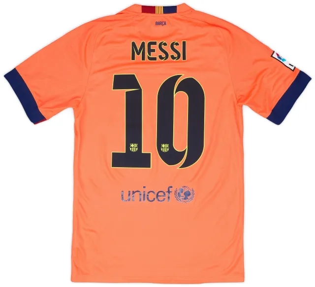 Nike 2014-15 Barcelona Away Shirt Messi #10 - 6/10 - (S)