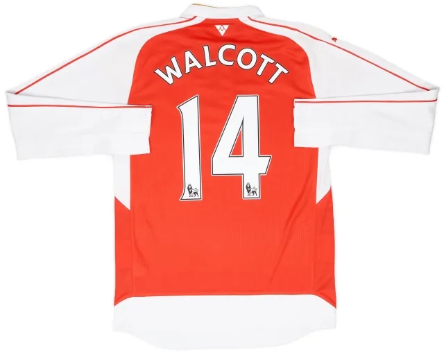 Puma 2015-16 Arsenal Home L/S Shirt Walcott #14 - 6/10 - (S)