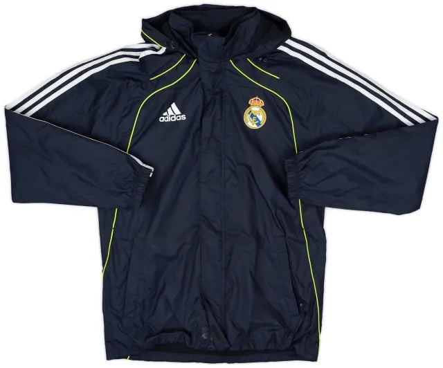 2010-11 Real Madrid adidas Hooded Rain Jacket - 10/10 - (S)