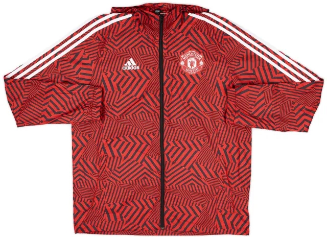 2020-21 Manchester United adidas Hooded Track Jacket - 7/10 - (XL)