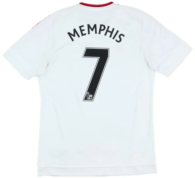 adidas 2015-16 Manchester United Away Shirt Memphis #7 - 5/10 - (M)