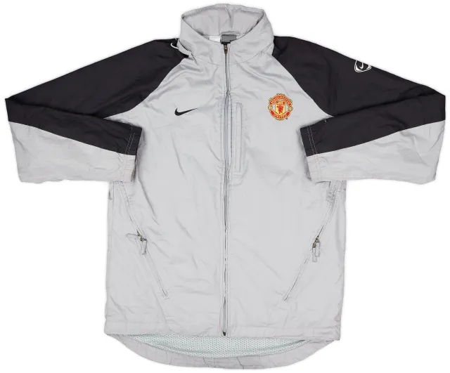 2003-04 Manchester United Nike Hooded Rain Jacket - 7/10 - (M)