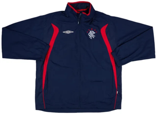 2008-09 Rangers Umbro Hooded Rain Jacket - 10/10 - (XL)