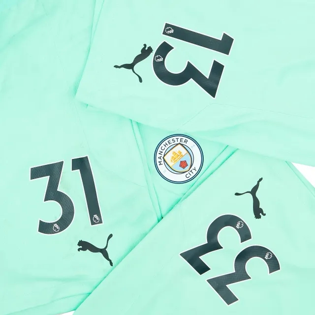 Puma 2020-21 Manchester City Player Issue GK Away Shorts # - 7/10 - (L)