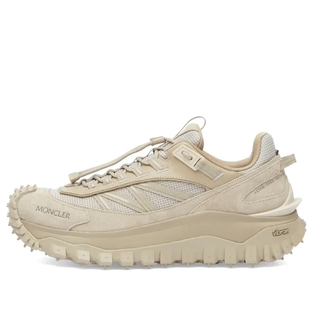 Moncler Men's Trailgrip Low Top Sneakers Beige