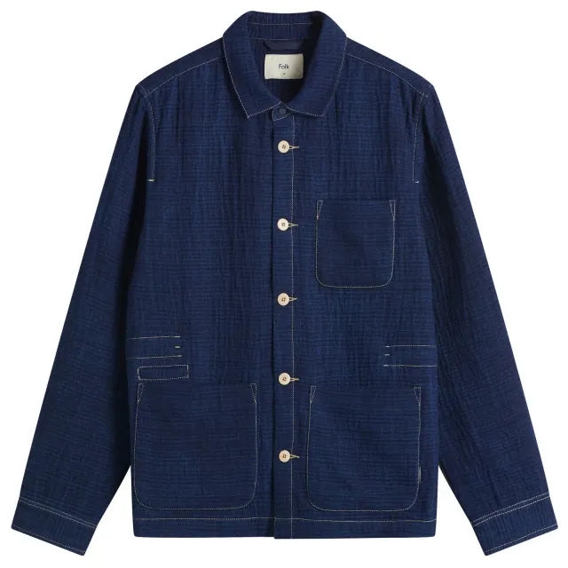 Folk Men's Float Stitch Assembly Jacket Indigo