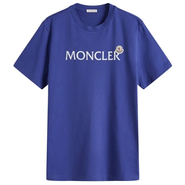 Moncler Men's Logo T-Shirt Blue
