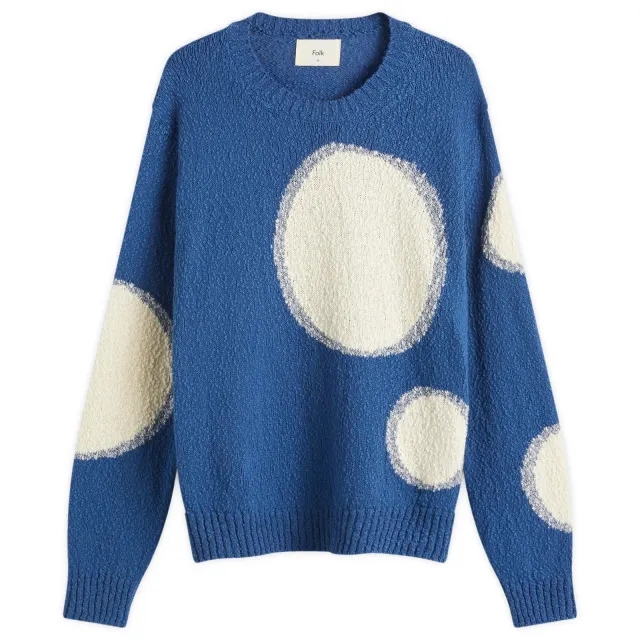 Folk Men's Chain Sweatshirt Blue Mix