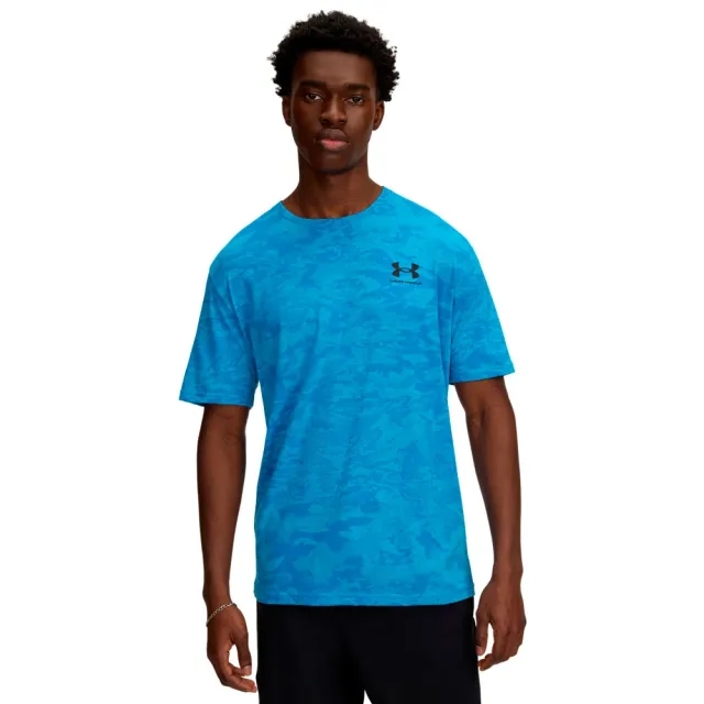 Men's  Under Armour  ABC Camo Short Sleeve Ether Blue / Black 3XL