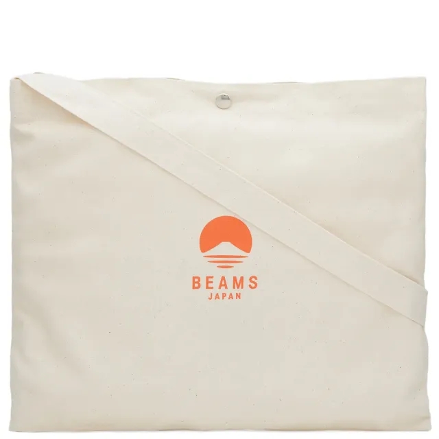 BEAMS JAPAN Shoulder Bag Natural/Orange