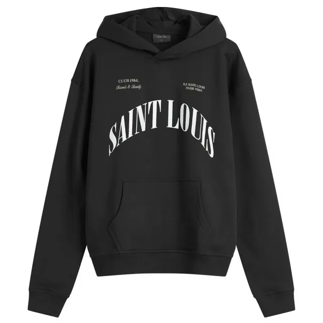 Club 1984 Men's Friends & Family Hoodie Washed Black