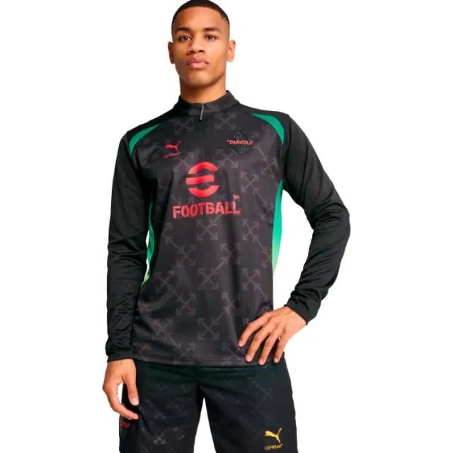 PRE-MATCH 1/4 ZIP TOP PUMA X AC MILAN X OFF-WHITE™ 2024/25