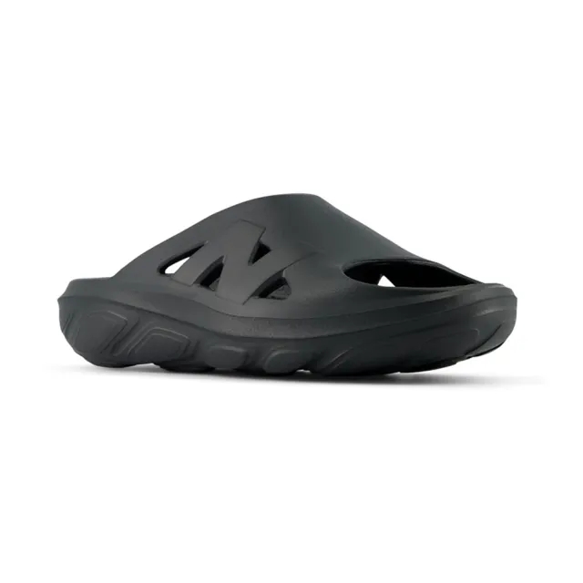 New Balance Unisex Fresh Foam RCVRY Slide in Black/Beige Eva Foam