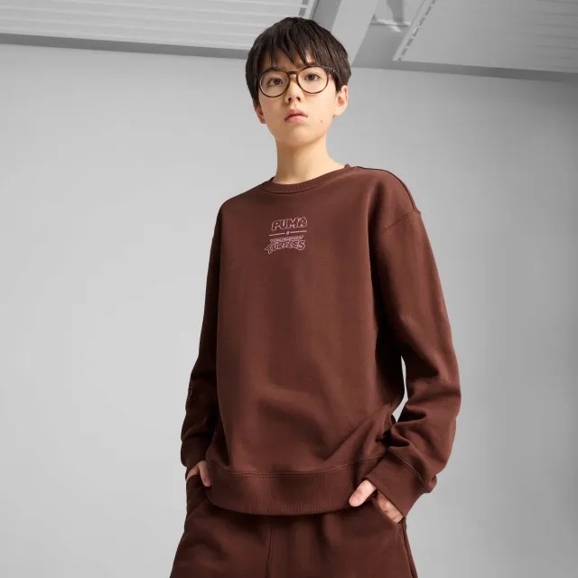 PUMA x Tmnt Relaxed Graphic Crew Shirt Youth, Chocotart