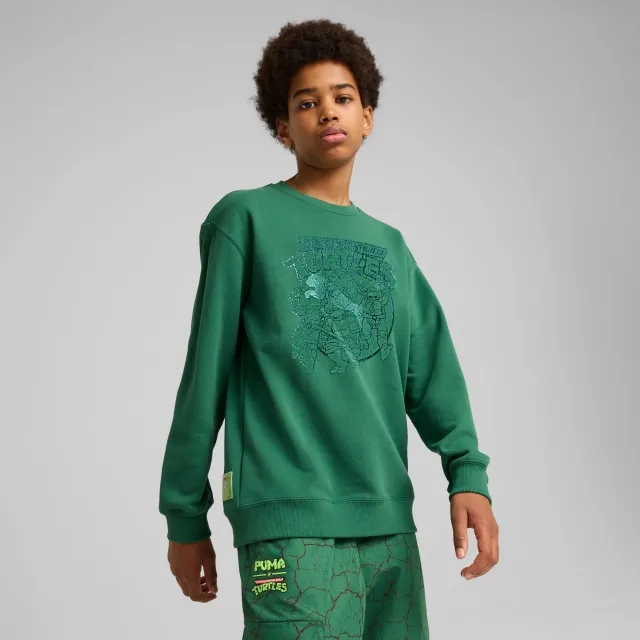PUMA x Tmnt Relaxed Graphic Crew Shirt Youth, Vine
