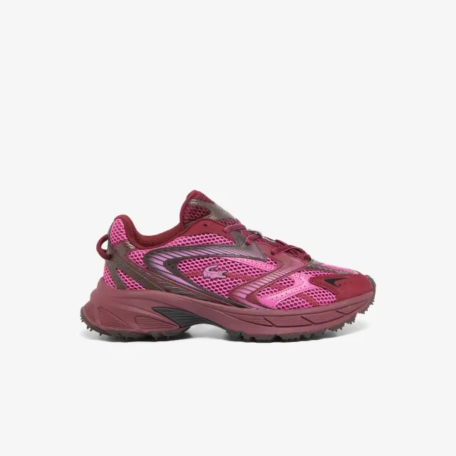 Lacoste Men's L003 Neo Shot Sneakers - Burgundy / Pink