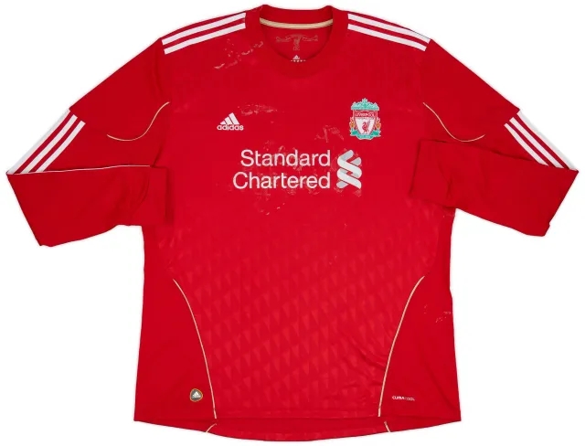 adidas 2010-12 Liverpool Home L/S Shirt - 4/10 - (XXL)