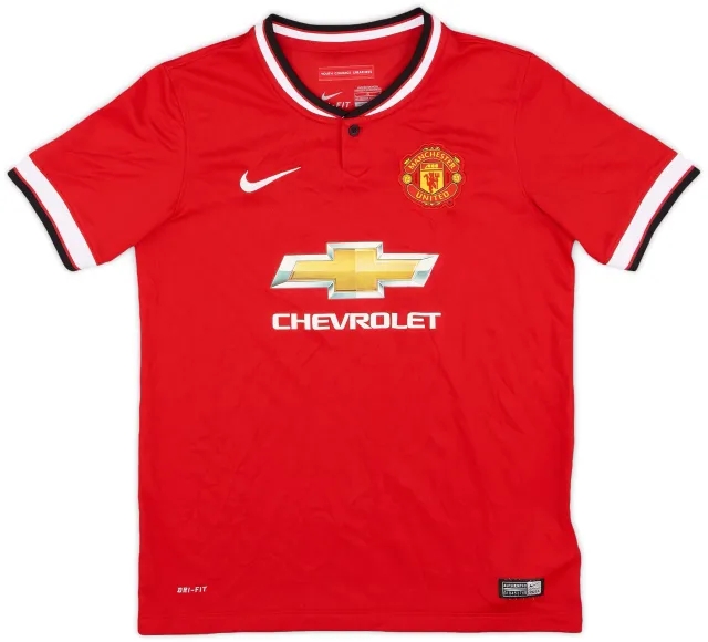 Nike 2014-15 Manchester United Home Shirt - 9/10 - (L.Boys)