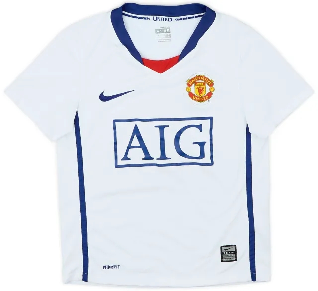 Nike 2008-10 Manchester United Away Shirt - 6/10 - (6-7 Years)
