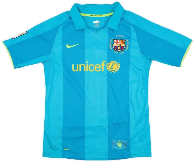 Nike 2007-09 Barcelona Away Shirt - 6/10 - (XL.Boys)