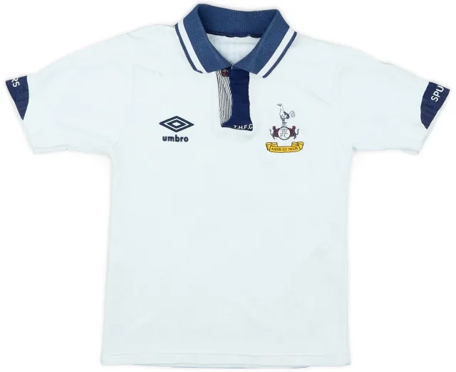 Umbro 1991-93 Tottenham Home Shirt - 8/10 - (S.Boys)