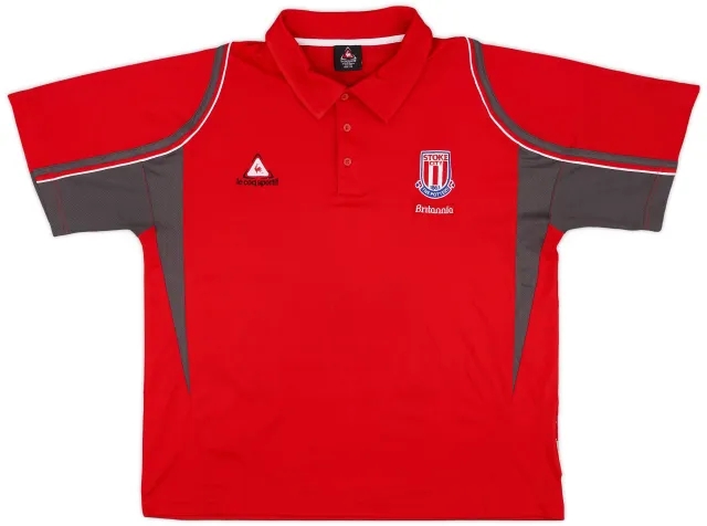 2008-09 Stoke Le Coq Sportif Polo Shirt - 9/10 - (XXL)