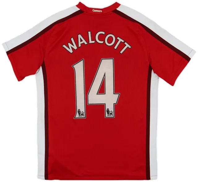 Nike 2008-10 Arsenal Home Shirt Walcott #14 - 5/10 - (L)