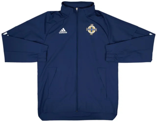 2021-22 Northern Ireland adidas Hooded Rain Jacket - 10/10 - (M)