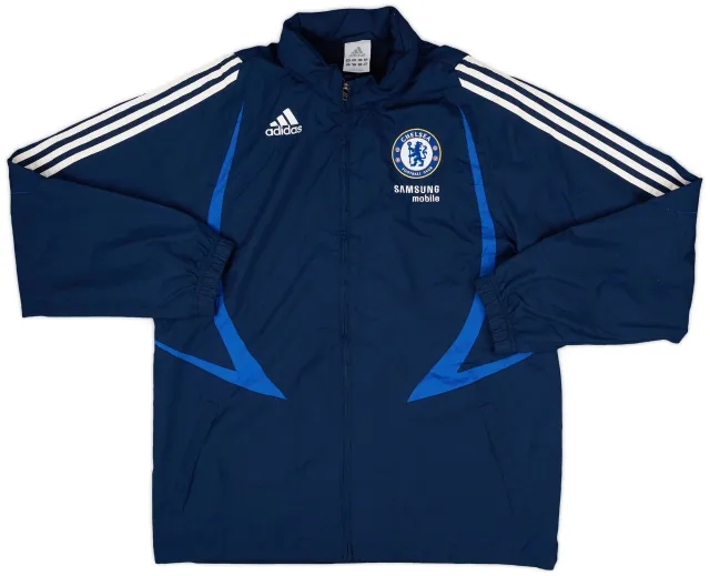 2007-08 Chelsea adidas Hooded Rain Jacket - 8/10 - (M)