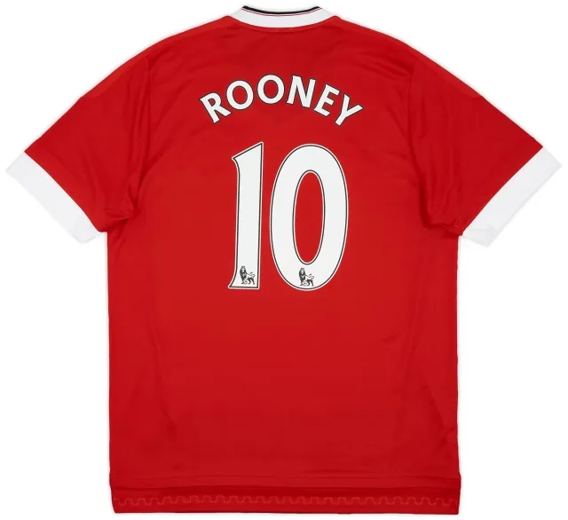 adidas 2015-16 Manchester United Home Shirt Rooney #10 (L)