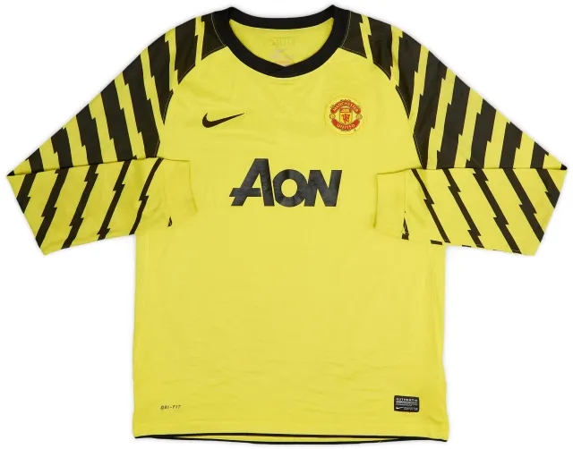 Nike 2010-11 Manchester United Yellow GK Shirt - 9/10 - (XL.Boys)