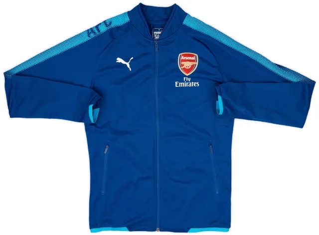 2017-18 Arsenal Puma Track Jacket - 9/10 - (M)