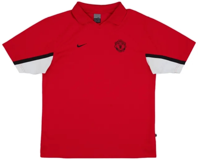 2003-04 Manchester United Nike Polo Shirt - 8/10 - (L)