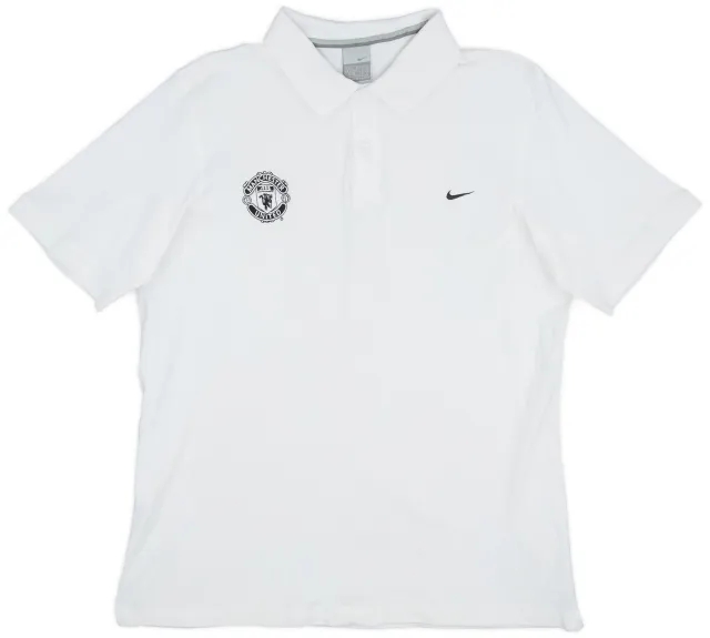 2002-03 Manchester United Nike Polo Shirt - 8/10 - (L)