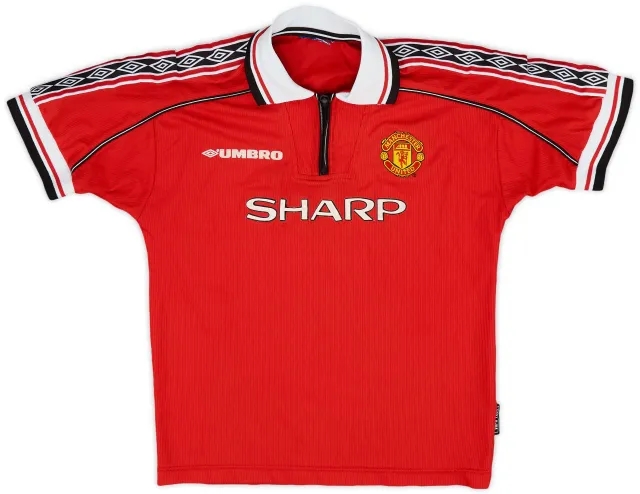 Umbro 1998-00 Manchester United Home Shirt - 5/10 - (S.Boys)