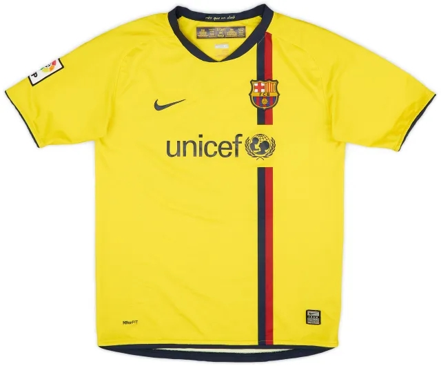 Nike 2008-10 Barcelona Away Shirt - 9/10 - (XL.Boys)