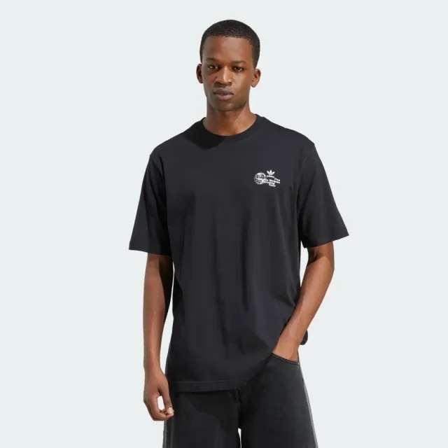 adidas Originals Men Sports Elements Poster Graphic Loose Te