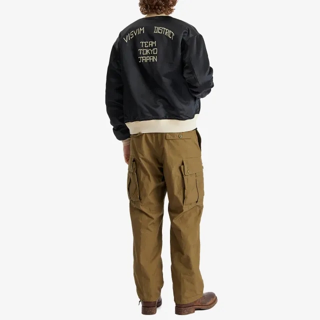 Visvim Men's Otis Wool Military Boa Jacket Black