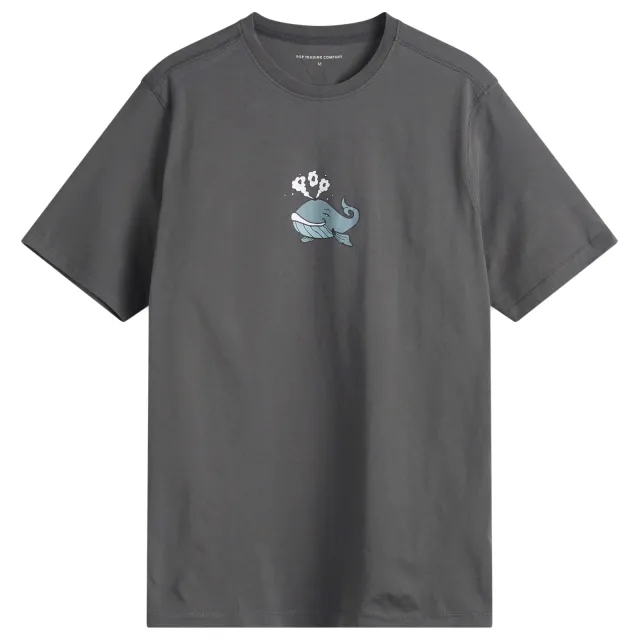 Pop Trading Company Men's Whale T-Shirt Charcoal